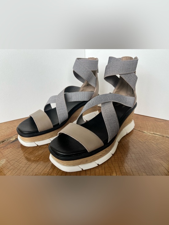 Sorel Shoes - Sorel Joanie III Sport Strap - Omega Taupe, Gray & White - Woman’s Size 9